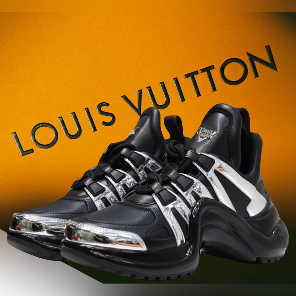 Louis Vuitton Authentic Archlight Leather With Silver Chrome Fabric Trim
